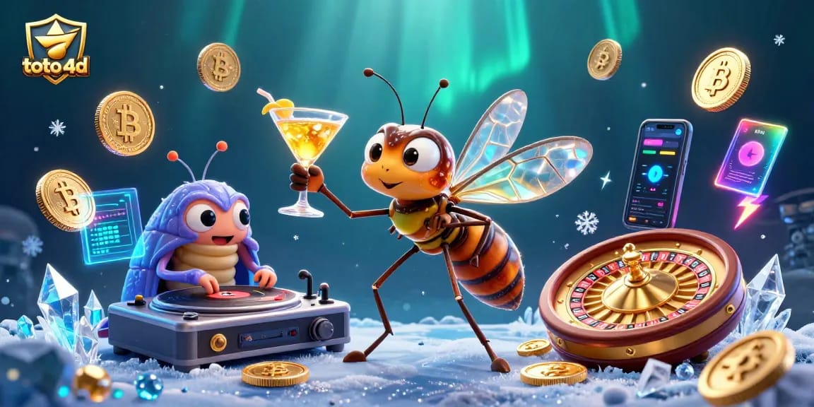 Experience thrilling toto 4d gaming with a vibrant casino scene featuring unique characters and elements.