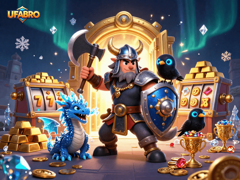 Join UFABRO and experience exhilarating slot gaming with vibrant characters and treasures.