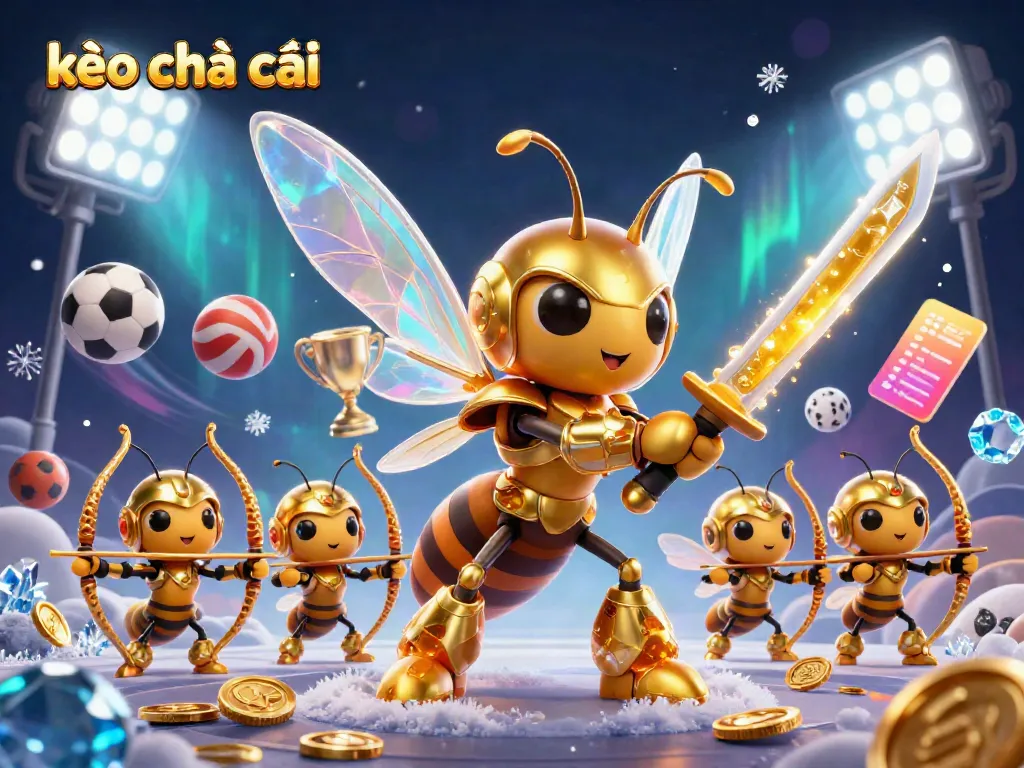 Experience the thrill of betting with kèo nhà cái, showcasing a vibrant 3D sports illustration.