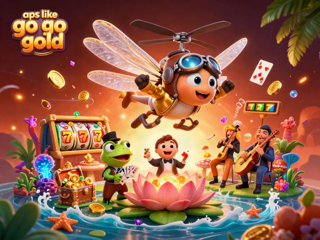 Play thrilling games like go go gold at a vibrant lily pad casino, packed with dynamic elements.