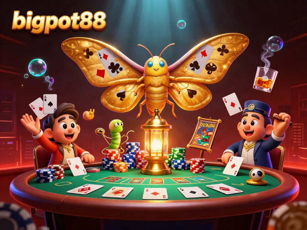 Experience the thrill of bigpot88 with vibrant casino scenes and elegant characters in action.