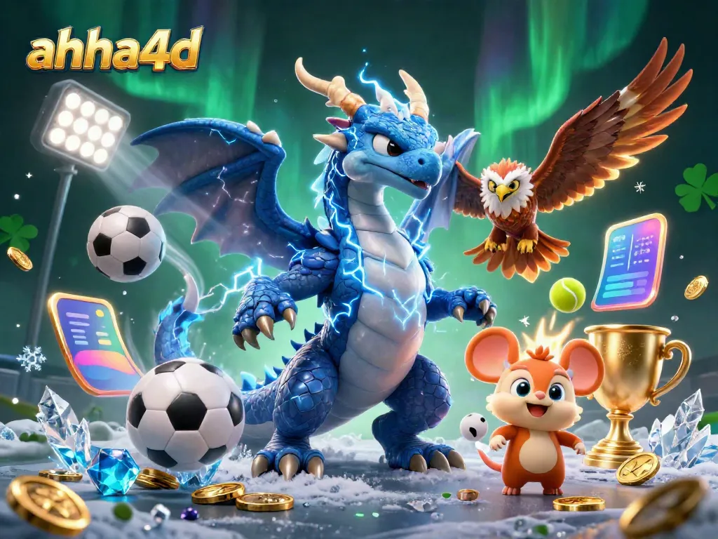 Experience thrilling wins with ahha4d as a powerful dragon, hawk, and mouse soar through a vibrant gaming world.