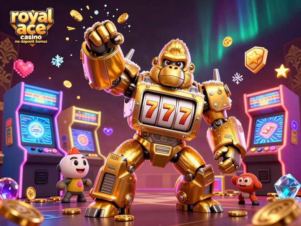 Join the fun at royal ace casino no deposit bonus, with a golden mech and arcade energy!