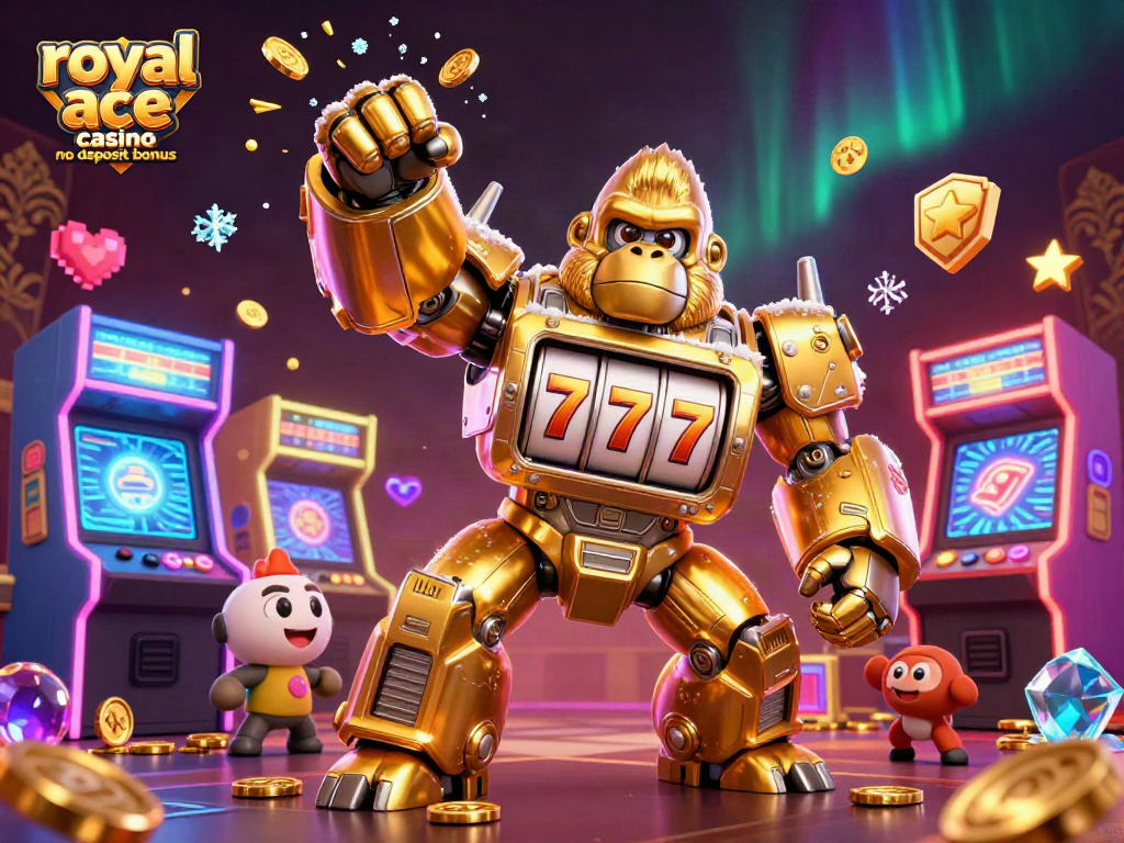 Join the fun at royal ace casino no deposit bonus, with a golden mech and arcade energy!