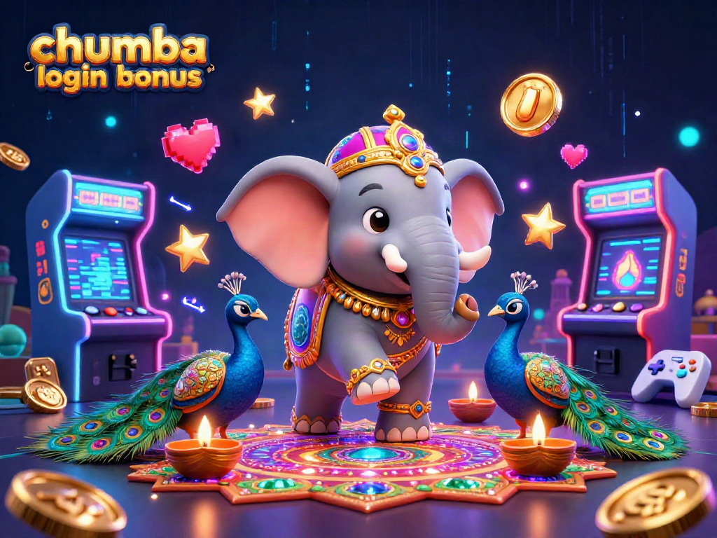Claim your chumba casino login bonus with daily rewards and festive gaming visuals.