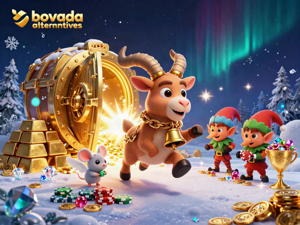 Experience Bovada alternatives at this lively casino scene with unique characters and vibrant treasures.