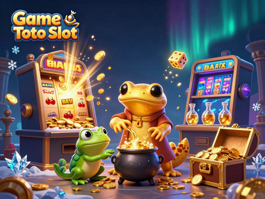 Menangkan jackpot di Game Toto Slot dengan simbol berkilau dan karakter menarik.