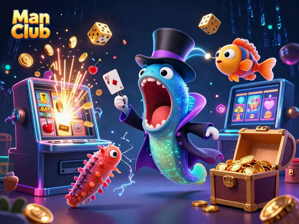 Man Club showcases a vibrant 3D illustration of a deep-sea theme, highlighting engaging gambling elements.