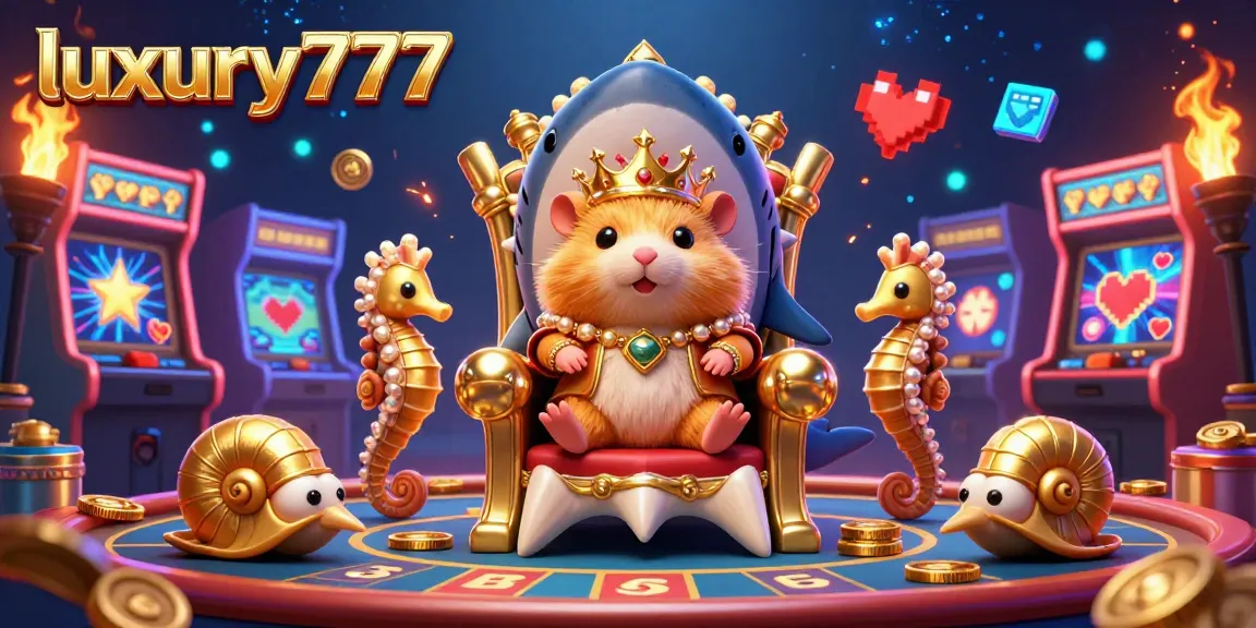 Experience the excitement of luxury777 with action-packed gaming elements and vibrant characters in this dynamic illustration.