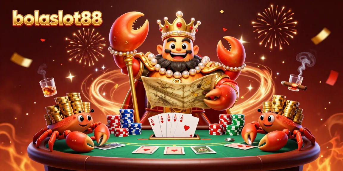 Experience thrilling gameplay with bolaslot88 as the golden crab emperor reigns over vibrant poker action and treasure-filled adventures.