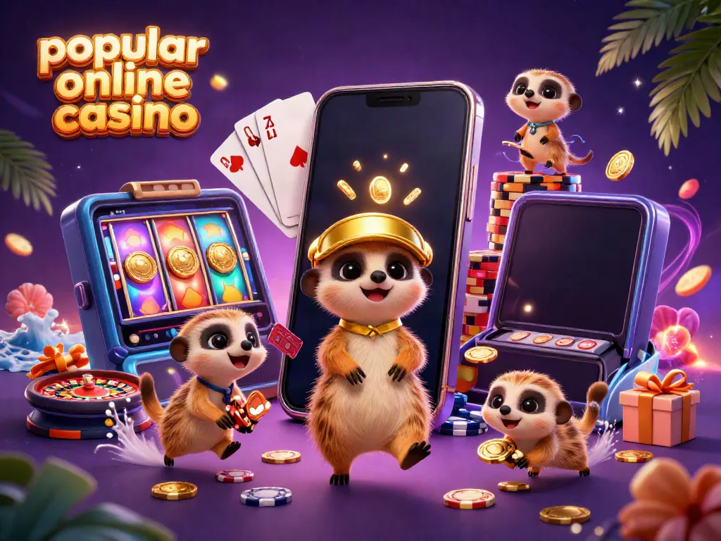 Enjoy the thrill at this popular online casino with playful meerkats orchestrating an exciting gaming scene.