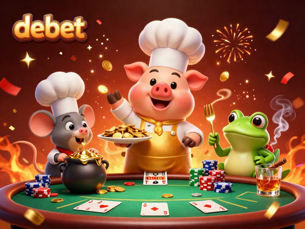 Experience exciting gameplay at debet's vibrant casino with engaging characters and rewarding games.