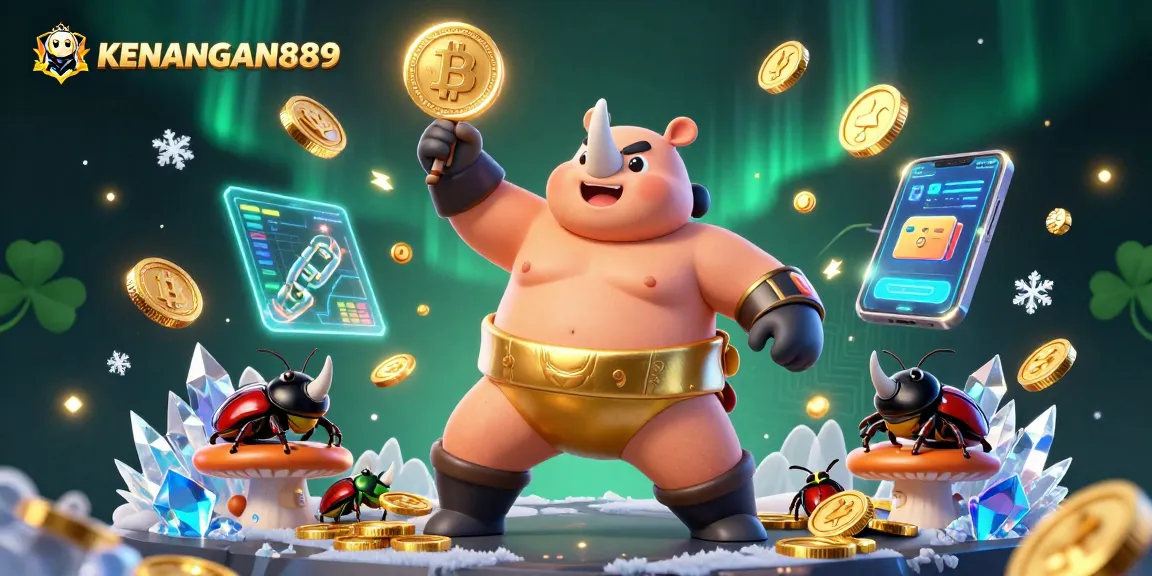 Experience thrilling gameplay at KENANGAN889 with engaging animations and vibrant casino elements.