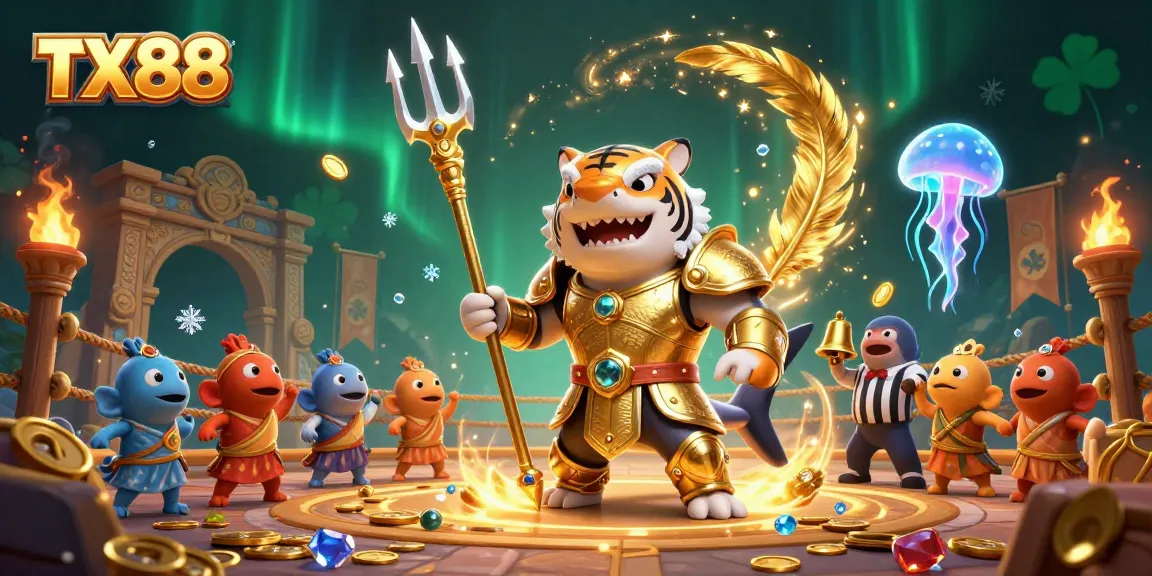TX88 engages gamblers in a vibrant underwater casino scene with thrilling elements and dynamic action.